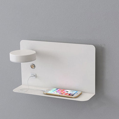 Moderne Eisen Quadrat LED USB Wiederaufladbare Wandleuchte 