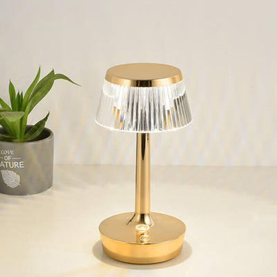 مصباح طاولة ليلي LED على شكل فطر كريستالي مبتكر 