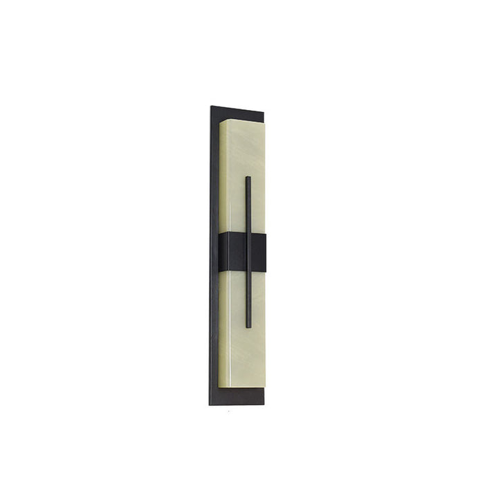 Modern Minimalist Rectangular Waterproof Stainless Steel Acrylic LED Wall Sconce Lamp For Outdoor