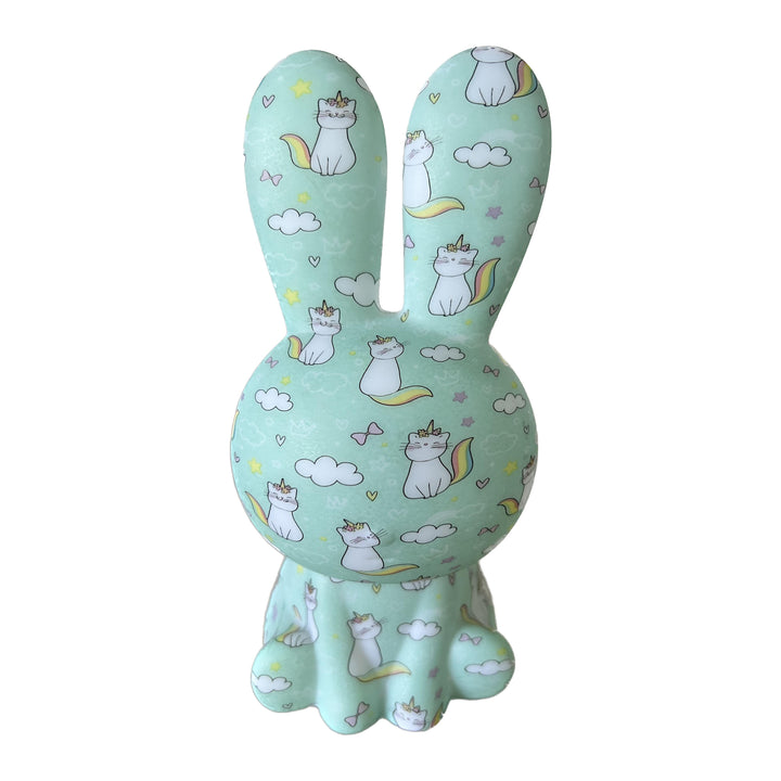 Creative Painted 3D Printed Rainbow Rabbit LED Night Light Table Lamp