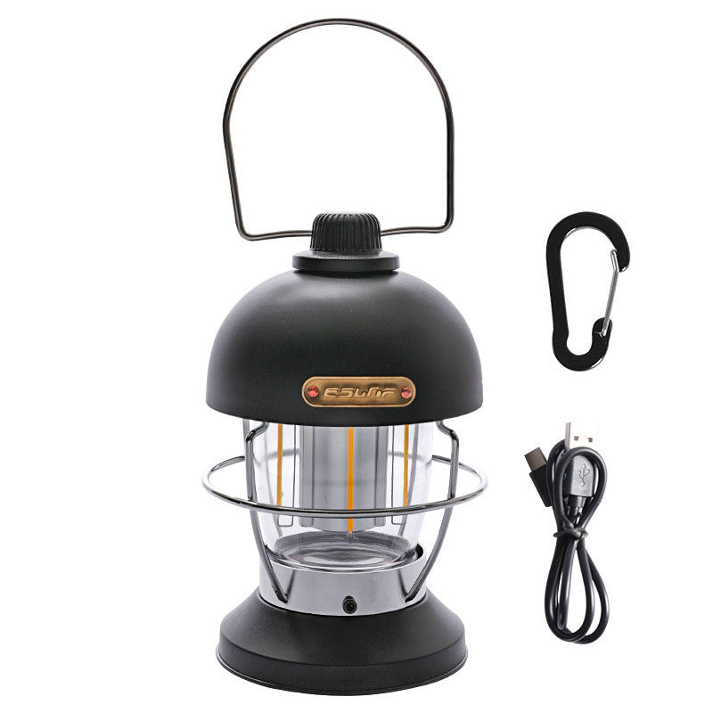 Lumière extérieure LED de camping portative en forme de champignon en fer moderne 