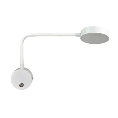 Moderne, minimalistische, einfarbige LED-Wandleuchte mit drehbarem Schalter 