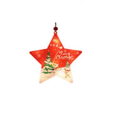 Lumières suspendues peintes en plastique LED décoratives de Noël 