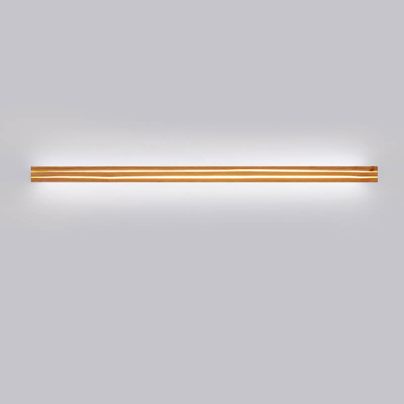 Japanese Wabi-sabi Modern Linear Wood LED Wall Sconce Lamp