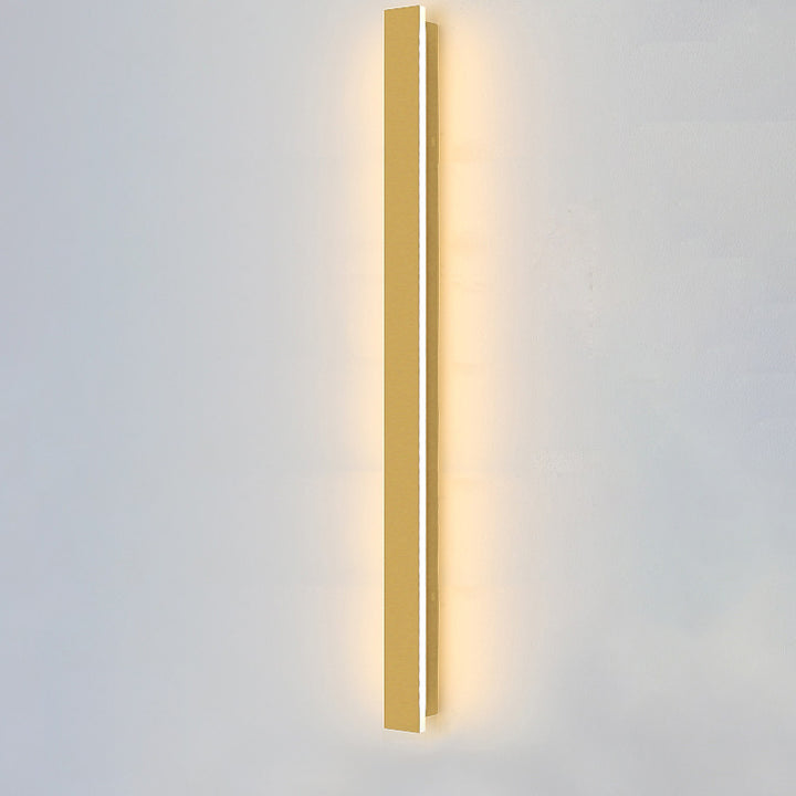 Applique murale LED étanche en fer acrylique, moderne et Simple, longue bande dorée, pour l&