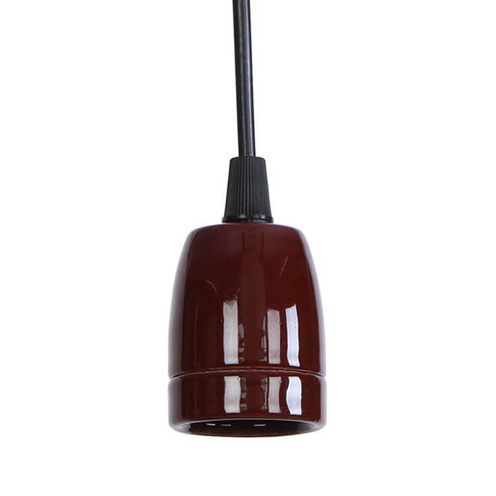 Moderne, minimalistische, industrielle, farbenfrohe, 1-flammige Pendelleuchte aus Keramik