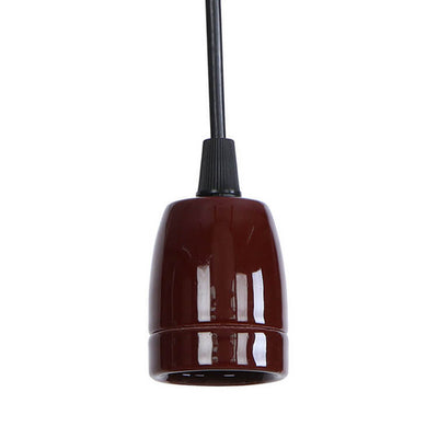 Moderne, minimalistische, industrielle, farbenfrohe, 1-flammige Pendelleuchte aus Keramik