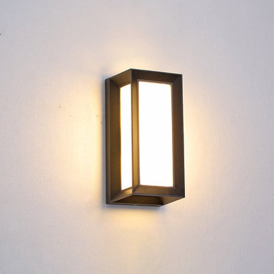 مصباح شرفة LED مقاوم للماء من الألومنيوم بتصميم هندسي عصري وإبداعي 