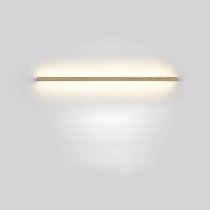 Japanese Simple Solid Wood Strip LED Wall Sconce Lamp