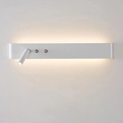 Modern Minimalist Rectangular Aluminum Iron LED Wall Sconce Lamp