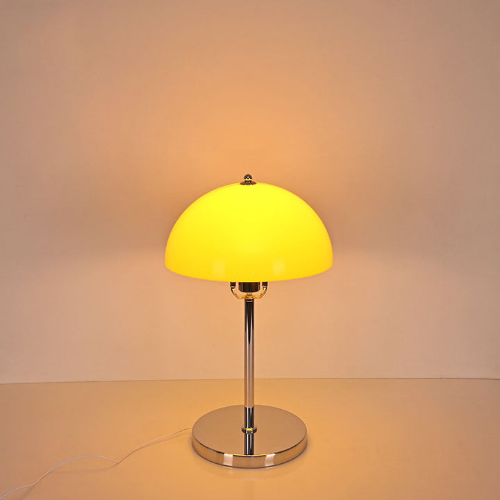 Lampe de table USB à LED en acrylique transparent en forme de dôme vintage nordique 