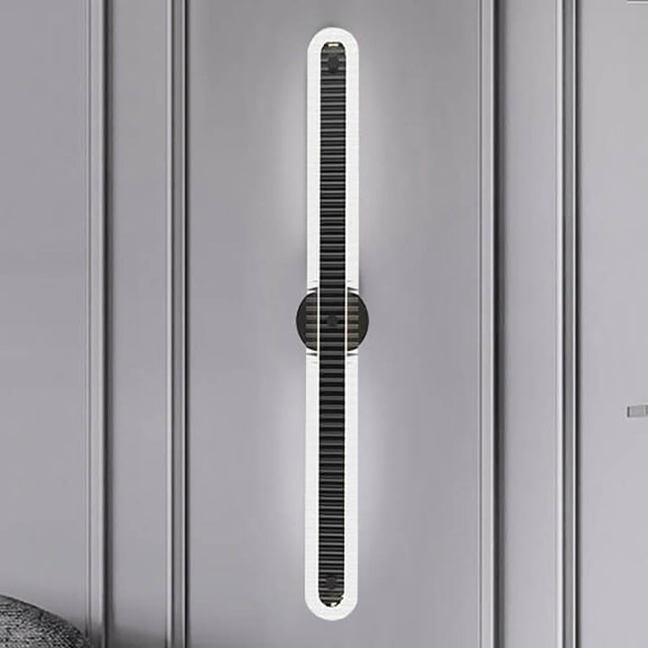Lámpara Aplique de Pared LED de Vidrio y Cobre de Tira Larga de Lujo Moderno 