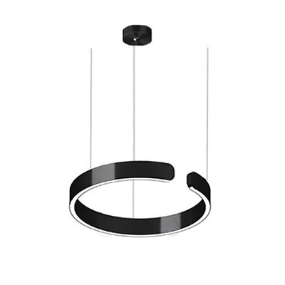 Modern Minimalist Round Stainless Steel LED Pendant Light