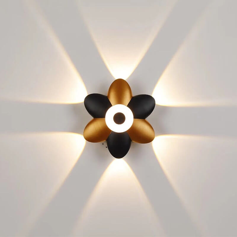 مصباح جداري LED مضيء بتصميم عصري وإبداعي من الألومنيوم 