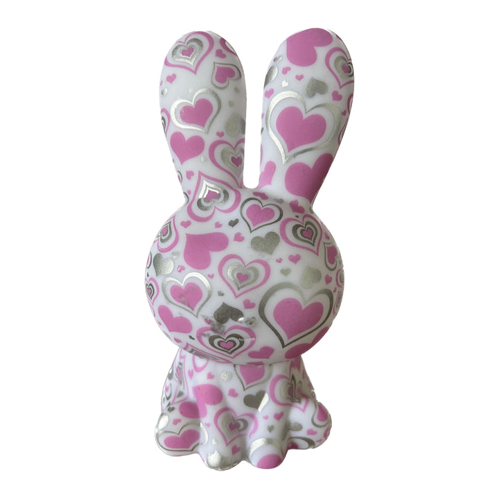 Creative Painted 3D Printed Rainbow Rabbit LED Night Light Table Lamp