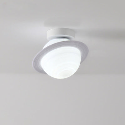 Nordic Creative Saturn Planet Plafonnier semi-encastré à 1 lumière 