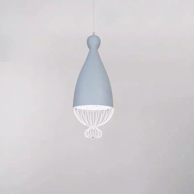 Nordic Macaron Bowling Shape Iron 1-Light Pendant Light