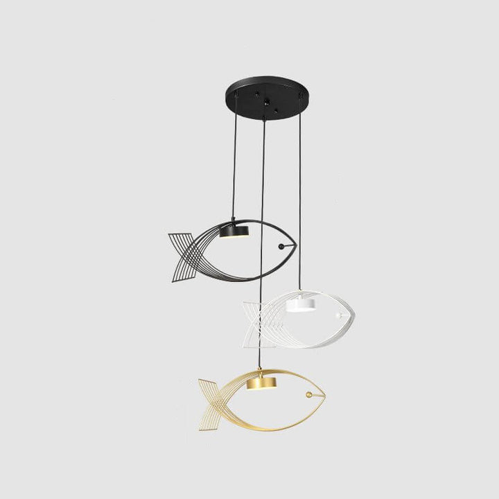 Moderner Acryl Fisch Kreatives Design LED Kronleuchter 