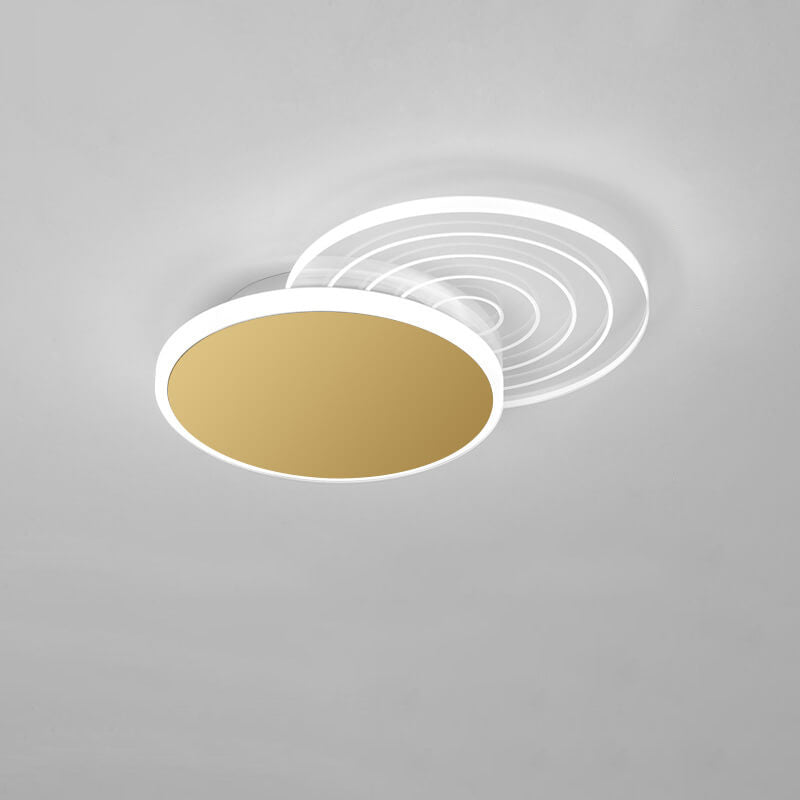 Conception géométrique simple et créative de superposition de lumière LED encastrée 