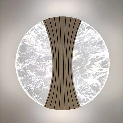 Applique Murale LED en Acrylique avec Matériel en Diamant Rond Minimaliste Moderne pour Chambre 