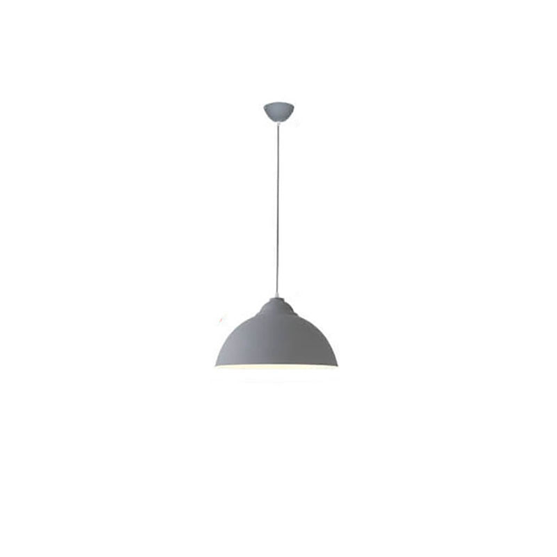 Modern Solid Color Macaron Iron Aluminum 1-Light Pendant Light