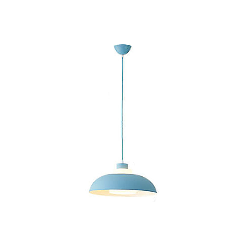 Modern Solid Color Macaron Acrylic Aluminum 1-Light Pendant Light