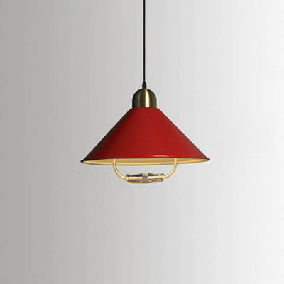 Modern Macaron Cone Shade LED Telescoping Pendant Light