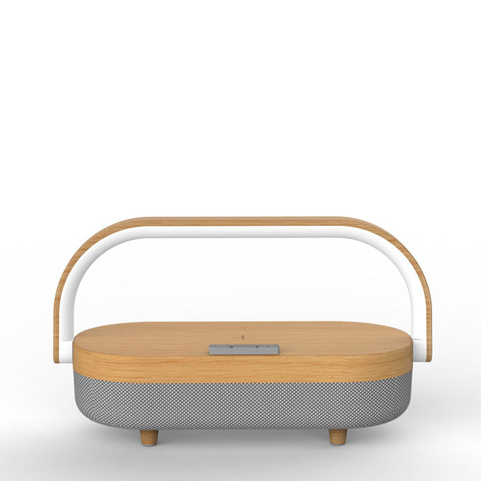 Moderne minimalistische kabellose Induktions-Bluetooth-Lade-USB-LED-Tischlampe für das Schlafzimmer 