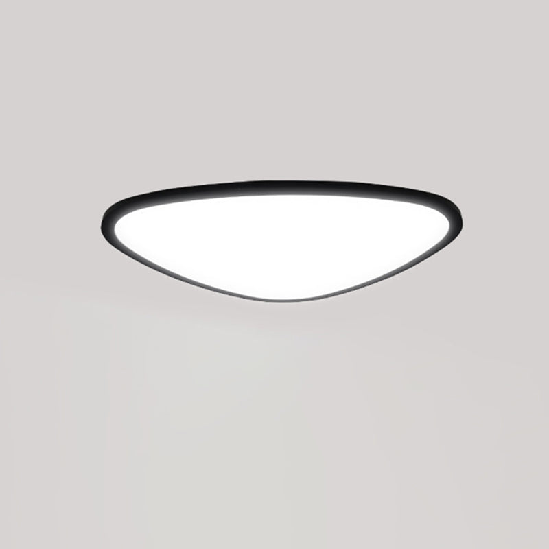Modern Minimalist Aluminum Acrylic Round Triangle LED Flush Mount Ceiling Light