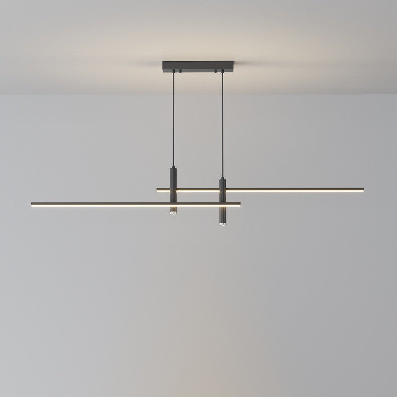 Moderne minimalistische geometrische Linienkombination LED-Inselleuchter für Esszimmer 