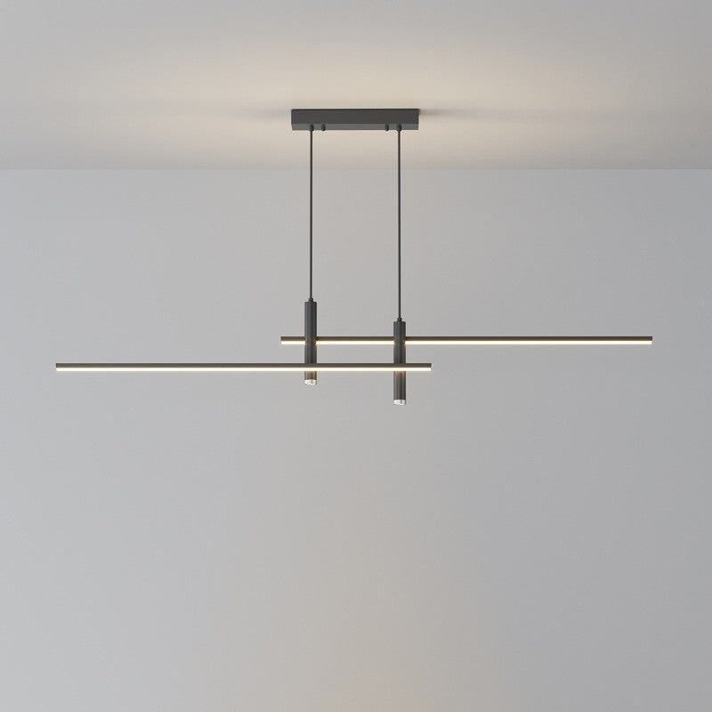 Modern Minimalist Geometric Line Combination LED Island Light Chandelier For Dining Room