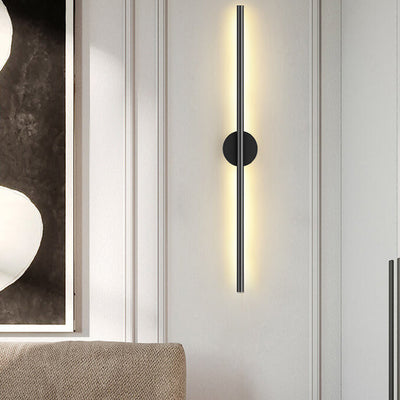 Applique murale LED en forme de bois, lumière moderne et luxueuse, longue bande en aluminium, lampe 