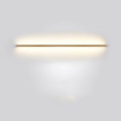 Japanese Simple Solid Wood Strip LED Wall Sconce Lamp