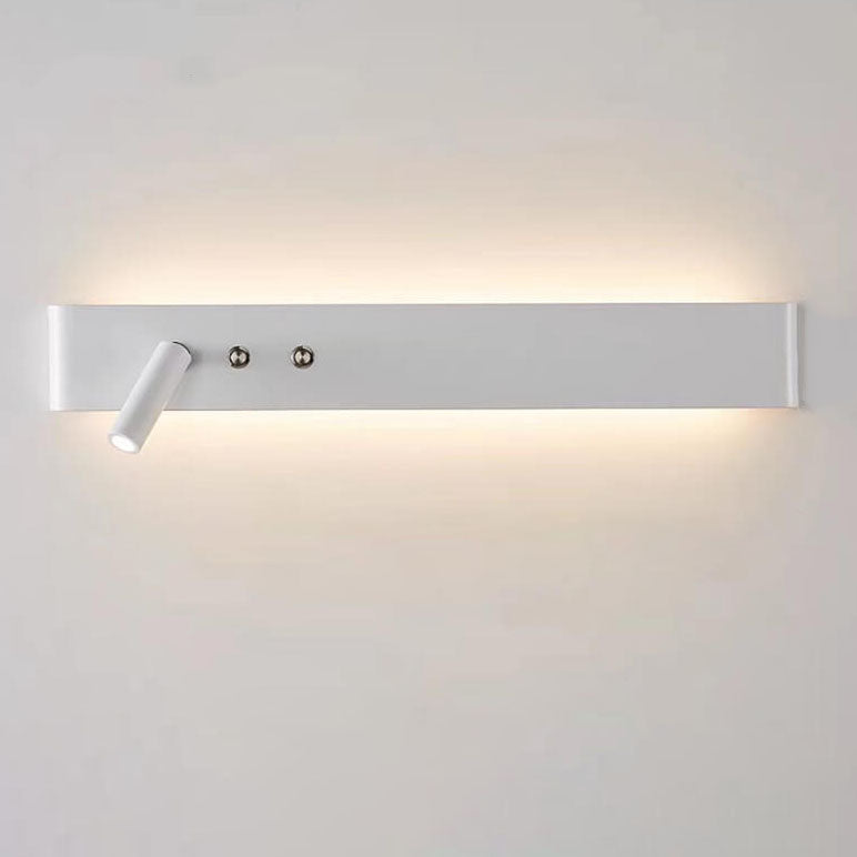 Modern Minimalist Rectangular Aluminum Iron LED Wall Sconce Lamp