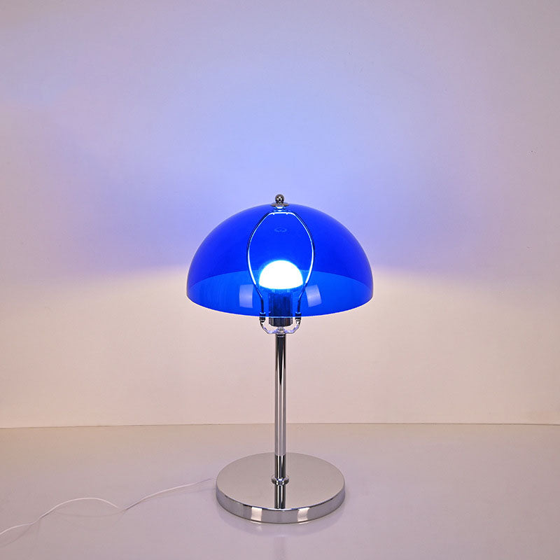 Lampe de table USB à LED en acrylique transparent en forme de dôme vintage nordique 