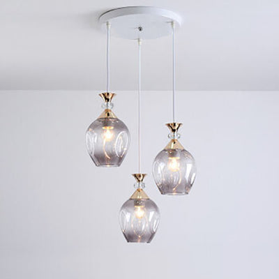 Nordic Gradient Glass Orb 1/3 Light Kronleuchter 