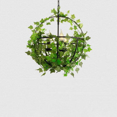 Farmhouse Basket Cage 1-Light Vine Pendant Light 4 Design