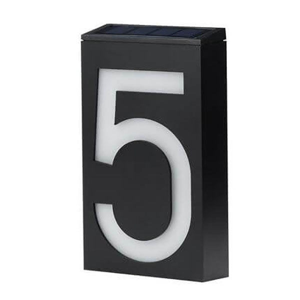 Panneau de porte solaire numérique RGB LED, lampe murale de décoration extérieure