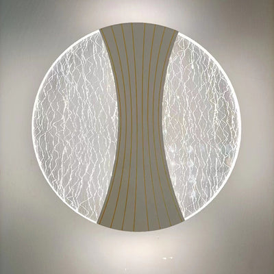 Applique Murale LED en Acrylique avec Matériel en Diamant Rond Minimaliste Moderne pour Chambre 