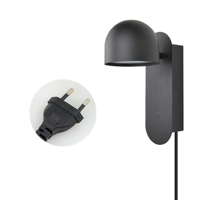 Modern Solid Color Round Head Voice Control Acrylic LED Wall Sconce Lamp