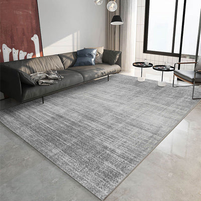 Scandinavian Geometric Rug Gray Washable Living Room Rugs