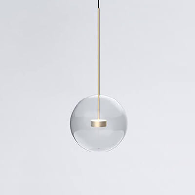 Modern Atom Mickey Head Bubble Glass Ball 1-Light LED Pendant Light