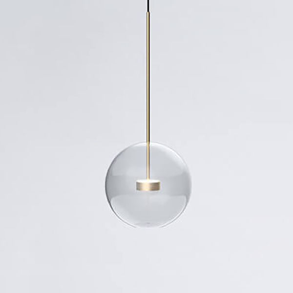 Modern Atom Mickey Head Bubble Glass Ball 1-Light LED Pendant Light
