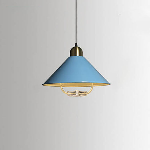 Moderne Teleskop-Pendelleuchte Macaron Cone Shade LED