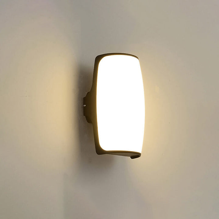 Modern Creative Geometry Aluminum Outdoor Waterproof LED Wall Sconce Lamp