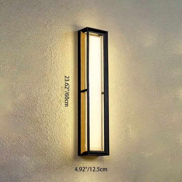 Contemporary Industrial Aluminum Cubic Acrylic Shade LED Waterproof Wall Sconce Lamp For Garden