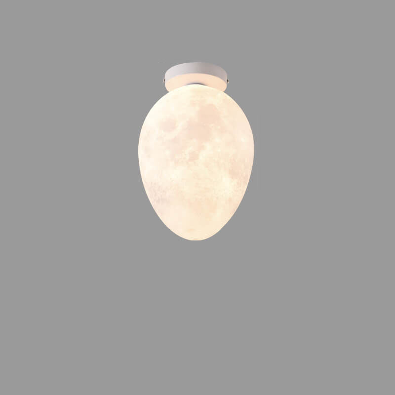 Nordic Creative Egg Design 1-Light Semi-Flush Mount Deckenleuchte