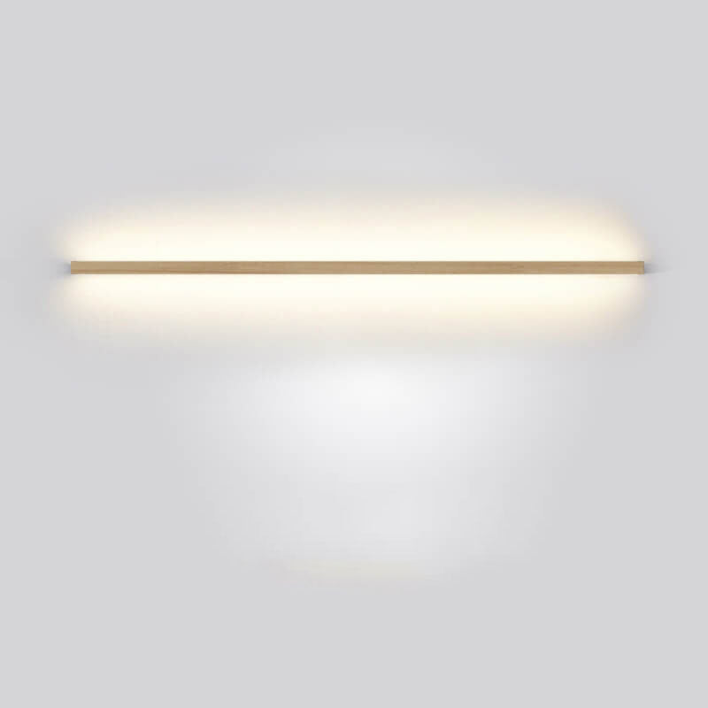 Japanese Simple Solid Wood Strip LED Wall Sconce Lamp