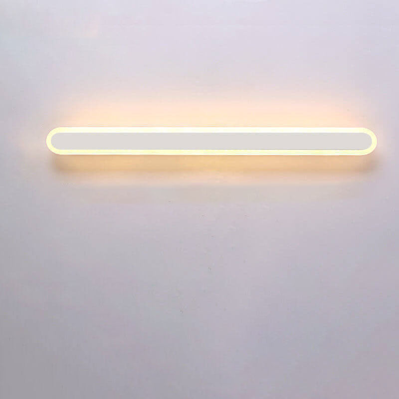 Modern Minimalist Long Bar Iron Acrylic LED Wall Sconce Lamp