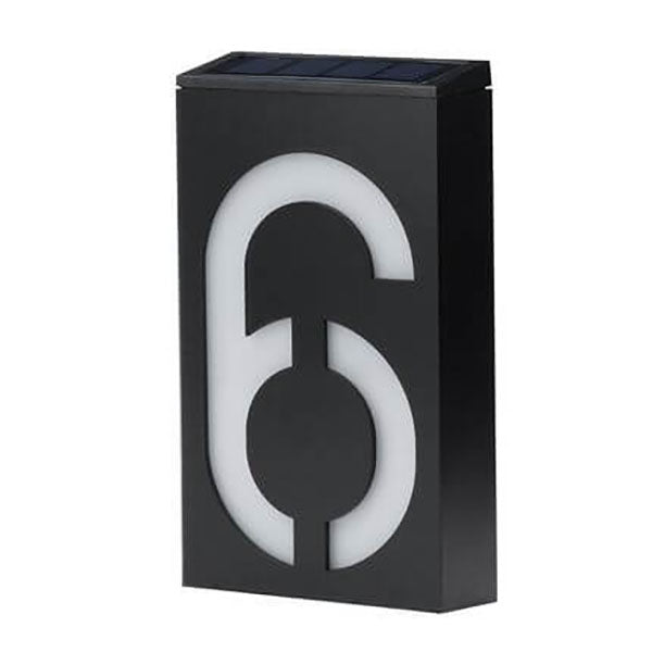Panneau de porte solaire numérique RGB LED, lampe murale de décoration extérieure